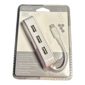 Ativa USB 2.0 4-Port Type-C HUB New